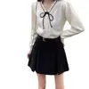 Otoño/Invierno 2026 Nueva Falda Plisada de Lana Gruesa de Color Sólido Línea A Nicho Cintura Alta Adelgazante Versátil Falda Falda