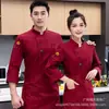Ropa de Trabajo de Chef Manga Larga Ropa de Otoño e Invierno Hotel Panadería Pastelería West Point Ropa de Trabajo Ropa de Verano Panadero Postre