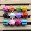 22MM metal pintado sino pequeno DIY coleira de cachorro animal de estimação acessórios de chaveiro sino colorido