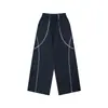 DK Roupa Infantil 26 Coleção Outono Estilo Americano Retrô Calça de Moletom Casual de Perna Larga para Meninas e Meninos, Calça Esportiva Infantil, Calça Longa para Crianças Maiores