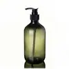 Garrafa de Pressão 500ml Garrafa de Reposição para Hotel Shampoo Sabonete Líquido Conjunto de Engarrafamento Condicionador Garrafa Plástica com Tampa
