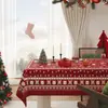 Mantel de Año Nuevo y Navidad 2026 Impermeable y a Prueba de Aceite Mantel de Atmósfera Sin Lavado para Uso Doméstico y Comercial Mantel de Decoración Festiva