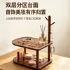 Estante organizador de esquina, estante decorativo de mesa para escritorio, estante de almacenamiento de escritorio, portavasos simple para el hogar y el dormitorio