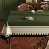 Toalha de mesa estilo vintage, lavável, impermeável, resistente a óleo, toalha de mesa retrô, novo modelo 2025, toalha de mesa de centro, luxo leve, toalha de mesa de alta qualidade