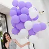 2.2g Globo mate de 10 pulgadas redondo grueso de látex mate globo decorativo para habitación de boda boda cumpleaños globo decorativo