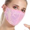 Máscaras de Orelha Laváveis de Lantejoula Finas de Duas Camadas Tendência Verão 2025 para Mulheres Adultas Atacado da Fonte