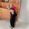 Ropa Infantil Coreana Verano 2024 Conjunto de Ropa de Casa Infantil Camiseta de Bebé Pantalones de Siete Puntos Conjunto de Dos Piezas Atuendo para Hermano y Hermana