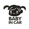 Comercio exterior Bebé en coche niña pequeña Niña bebé Pegatinas reflectantes carrocería del coche Guirnalda advertencia Pegatinas decorativas personalizadas para coche