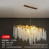 Lustre de Sala de Estar de Luxo Leve Estilo Francês Vila Duplex Sala de Jantar Quarto Lustre Celebridade da Internet Hospedagem Familiar Lâmpada de Cristal Distintiva em Forma de Galho com Franjas