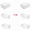 Juego de Cajas de Almacenamiento para Refrigerador, Cajas Organizadoras de Plástico de Grado Alimenticio, Transfronterizo de Amazon, con Tapa, Conservación Fresca, Sellado Doméstico