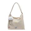 Casual Commuter Tote Bag Mochila Feminina de Grande Capacidade e Moda Zizi Mochila de Viagem Multifuncional de Ombro Único com Texto
