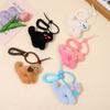 Novo chaveiro de gato de pelúcia fofo e estiloso com pingente, bolsa para meninas fofas, bolsa escolar para estudantes, enfeites pendurados