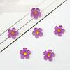Accesorios para uñas con flores de cinco pétalos de resina, Red Red Ice, transparente, tridimensionales, pequeñas flores, accesorios para uñas, decoración de uñas versátil de verano.