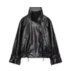 Chaqueta de Estilo Europeo y Americano Transfronterizo 2026 Nueva Moda al por Mayor Ropa de Mujer Versátil con Cuello de Chimenea Recubierta 1366703