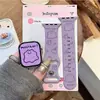 Monstruo de Slime Morado Adecuado para Correa de Apple Watch Iwatchss11/10/9 Silicona Appleultra3 Gris