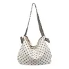 Bolso grande de mujer estilo Ins, nuevo bolso casual de tela primavera-verano para ir al trabajo, bolso de hombro tipo tote de moda 2026 con lunares