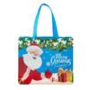 Sacola de Natal Amazon Personalizada Desenho Animado Papai Noel Boneco de Neve Não Tecido Laminado Sacola de Presente em estoque