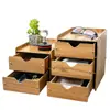 Caja de Almacenamiento para Escritorio de Oficina Gabinete de Almacenamiento de Madera Tipo Cajón Estante de Almacenamiento para Oficina Suministros Archivo Caja Organizadora Varios