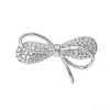 Mini broche de laço feminino de alta qualidade antirreflexo requintado ninho de alfinetes decorativo roupas fixas todos os acessórios de combinação