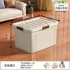 Caja de Almacenamiento Hogar Gran Capacidad Caja de Almacenamiento de Ropa Multifuncional Ropa Edredón con Tapa Polea Plástico Caja Fidler