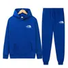 Conjunto de Dos Piezas de Sudaderas con Capucha de Manga Larga y Pantalones Deportivos Casuales para Hombre y Mujer, Transfronterizo para Primavera y Otoño, Amazon Europeo y Americano