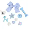 Estrela de Cinco Pontas Acessórios DIY Peças de Joia Acrílicas Decorações para Tamancos Charms para Sapatos Materiais de Decoração com Cola de Creme para Capa de Celular
