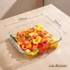 Molde para Hornear de Vidrio de Borosilicato para el Hogar, Molde para Hornear de Vidrio Resistente a Altas Temperaturas, Horno, Horno de Microondas, Sartén Especial para Cocinar al Vapor Pescado