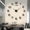 Reloj de pared para sofá simple transfronterizo, reloj de pared silencioso, reloj de pared digital creativo para dormitorio, pegatinas de pared decorativas, reloj al por mayor