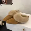 Lindas Pantufas Meias de Pelúcia Lade Head Retrô Pessoa Preguiçosa Outono Inverno Mais Veludo 2026 Externas Bico Quadrado Mules Femininas Pantufas de Algodão Boca