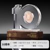 Insignia de Aniversario Trofeo de Cristal 2025 Medalla Incrustada Empleado Destacado Trofeo de Alta Gama Premios Reunión Anual de la Empresa