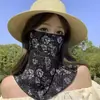 Máscara Facial Protetora do Sol de Verão Rosto Inteiro 2026 Novo Estilo Proteção do Pescoço Alça de Orelha Proteção Solar para Dirigir Protetor de Pescoço Viseira Solar para Patinete Elétrico Véu Facial Feminino