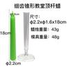 Xiongwei - Molde para velas acrílicas de cera con forma de varilla cónica de dientes finos para iglesia, resistente a altas temperaturas, fácil de desmoldar, molde para velas DIY