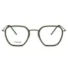 Linde Mismo Estilo 5806 Armazón de Titanio Puro Moda Artística Acetato Armazón de Gafas Retro Negocios Viajero Gafas para Hombres