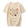 Camiseta Divertida con Estampado de Dibujos Animados para Mujer Verano 2026 Nueva Talla Grande Estilo Coreano Ins Holgada y Versátil Algodón Puro Top de Manga Corta