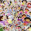 Pegatina de burbuja de Dora en 3D Pegatina de burbuja de dibujos animados