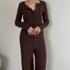 Conjunto de Pijama Feminino de Seda de Leite 2026 Outono Europeu e Americano Loungewear
