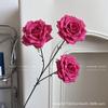 Explosões flor de simulação vermelho vivo sala de casamento banquete de noivado layout flores artificiais salão de casamento flores de guia de estrada atacado