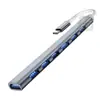 En stock estación de acoplamiento USB de doble uso para computadora Type-c estación de acoplamiento cuatro en uno adaptador de alta velocidad tf/sd