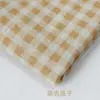 Tecido Xadrez Poliéster-Algodão em Estoque Tecido Xadrez Estampado 7mm Material Popular para Cama de Pet Tecido para Almofada de Piquenique Estilo Pastoral