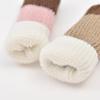 Capas para Pés de Mesa Tricotadas Capas Protetoras para Maçanetas Desenho Animado Antiderrapantes Resistentes ao Desgaste Espessadas Pés de Cadeira de Jantar Redução de Ruído Almofadas Protetoras para Casa