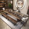 Novo estilo chinês completo de madeira maciça mesa de chá e cadeira combinação escritório kung fu mesa de chá prato grande mesa de chá sala de estar recepção mesa de chá e cadeira