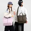 Bolsa Tote Simples, Grande Capacidade, Bolsa de Ombro de Nylon de Uso Duplo para Mulheres, Bolsa Transversal de Nicho para o Dia a Dia com Múltiplos Bolsos