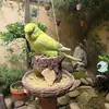 Modelo Novo da Amazon Transfronteiriço Alimentador de Pássaros de Tocos de Árvore Peculiares Decoração Externa para Pátio e Jardim Ornamento de Artesanato em Resina