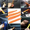 Herramientas de Audio para Coche Juego de 4 piezas de herramienta de desmontaje de audio engrosada herramienta de balancín de plástico para panel de puerta de modificación de aislamiento acústico
