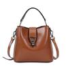 Bolso de Cuero Genuino para Mujer, Moderno y Único, Bolso de Cuero Suave de Gran Capacidad, Nuevo Estilo 2022, Moderno y Versátil, Bolso de Hombro, Bolso Balde de Axila