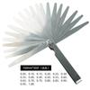 Calibrador de folga de 75-300 mm calibre de espessura combinado calibrador de folga calibrador de folga 0,01-1 mm polegada métrica clipe folha de latão