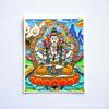 Xizang Ocho Guardianes Thangka Pintura Núcleo Alta Definición Colgante Caja Gawu Núcleo de Tarjeta Obra de Arte Zodiaco Paz Juguetes Culturales