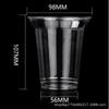 Vaso PET de 98 calibres para té de leche, con tapa, vaso de plástico para té de limón, diseño personalizable, vaso para café, vaso desechable para llevar, vaso para fruta