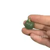 Pingente de Maçã de Aventurina Pura Natural Pequeno Acessório de Maçã Ornamento Criativo Colar de Paz e Segurança
