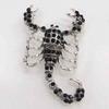 Broche de escorpión de pedrería vintage abrigo de hombre abrigo pin de insecto accesorios ropa de doble uso accesorios en stock venta al por mayor